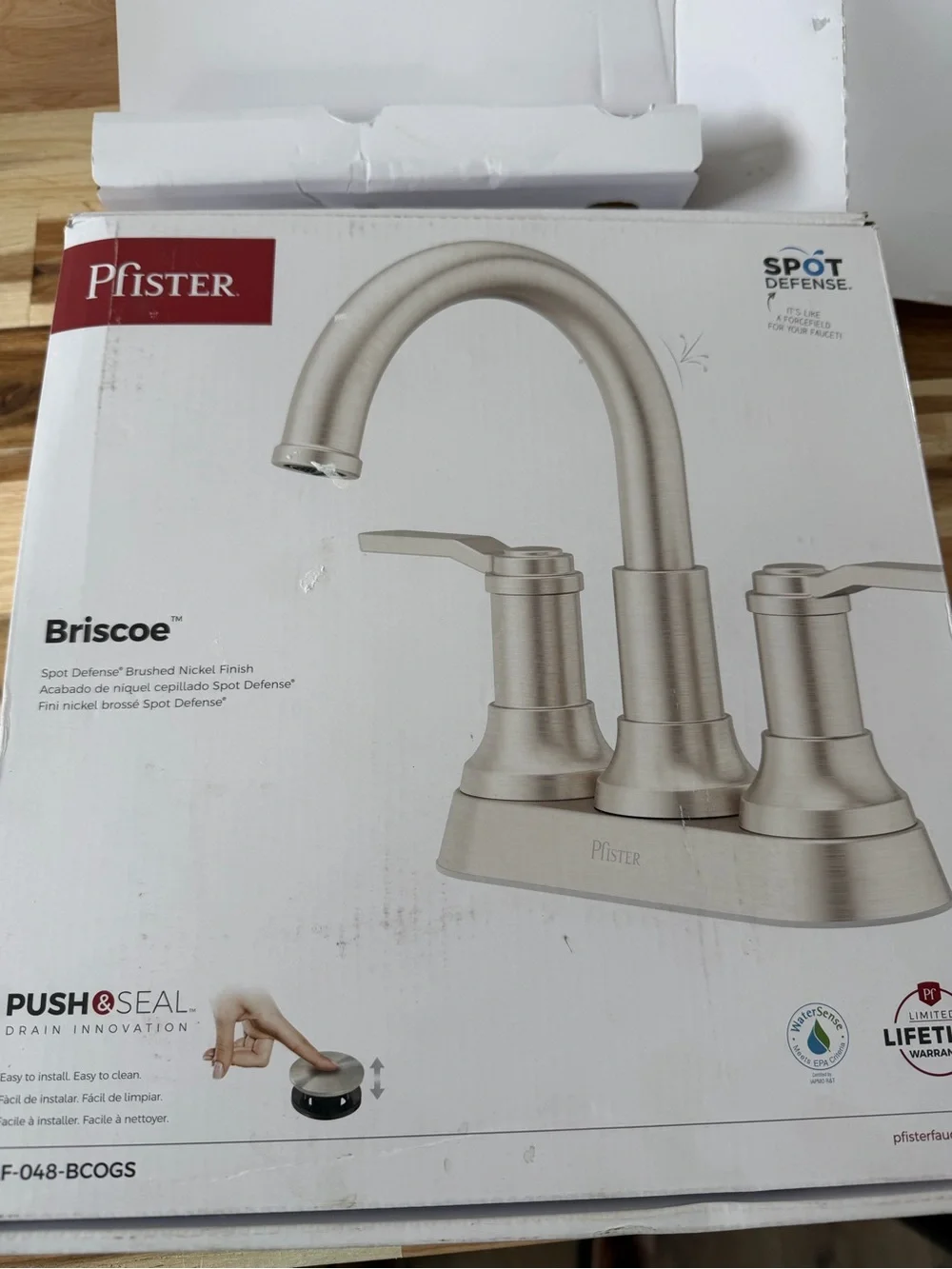 Pfister Briscoe Brushed Nickel Two-Handle Bathroom Faucet